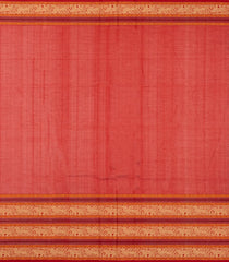 Blue Handloom Silk Cotton Saree With Buttas & Contrast Border-SC3999