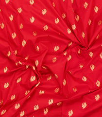 Red Handloom Paithani Silk Saree With Meena Border & Pallu-PA1123