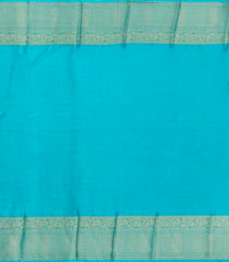 Navy Blue Woven Blended Viscose Saree With Zari Buttas-BL6086