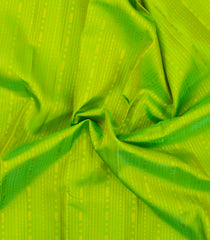 Neon Green Handloom Korvai Silk Pavadai & Purple Blouse-PM2078