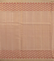 Dusty Pink Handloom Tissue Kanchipuram Silk Saree With Floral Motifs-KA14271