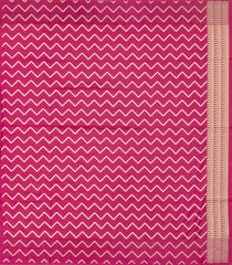 Magenta Woven Art Dupion Saree With Floral Zari Buttas-BL5940