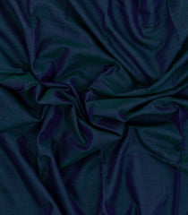 Indigo Woven Chirala Cotton Saree With Elephant Border-CR1430