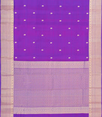 Purple Woven Pure Silk Saree With Zari Buttas-EC2586