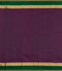 Bottle Green Woven Pure Silk Saree With Contrast Border-KA15625