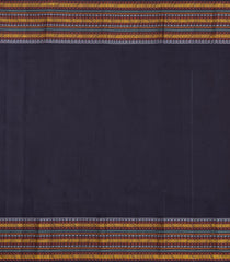 Orange Handloom Korvai Kanchipuram Silk Saree With Silk Checks-KA15853