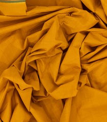 Mustard Woven Kadapa Cotton Saree With Buttas & Contrast Border-KN0675