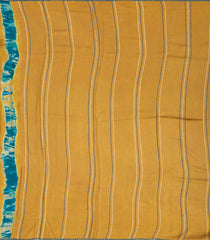 Blue Handloom Tussar Silk Saree With Printed Tie & Dye Motifs-TU2833
