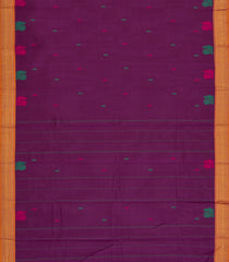 Magenta Woven Chettinad Cotton Saree With Buttas-CN1875