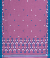 Pink Handloom Bengal Cotton Saree With Meena Buttas-BG1979