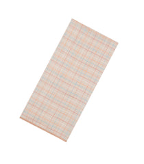 Taupe Handloom Bengal Cotton Saree With Dotted Checks-BGG1952