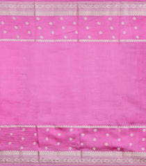 Magenta Woven Banarasi Poona Silk Saree With Checks & Buttas-BP1009