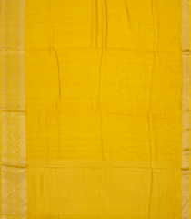 Mustard Woven Art Dola Viscose Saree With Floral Zari Motifs-BL3980