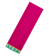 Pink Woven Mysore Silk Saree With Contrast Zari Border-MS3818