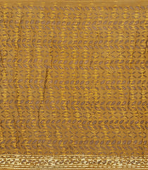 Beige Handloom Chanderi Cotton Saree With Printed Motifs-CC1365