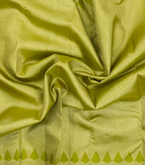 Light Green Handloom Kanchipuram Bridal Silk Saree With Zari Motifs-KA16268