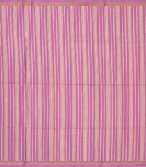 Sandal Woven Art Tussar Saree With Buttas & Contrast Pink Border-BL3617