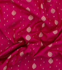 Pink Kanchipuram Silk Saree With Floral Zari Buttas-KA14914