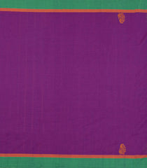 Purple Woven Chettinad Cotton Saree With Buttas-CN1871