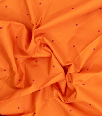 Orange Handloom Korvai Kanchipuram Silk Saree With Buttas-KA15372