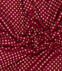 Maroon Woven Pure Viscose Saree With Floral Zari Motifs-BL6119