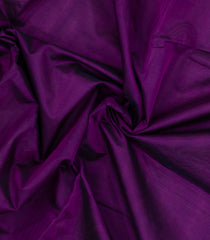 Purple Handloom 9 Yards Silk Cotton Saree With Contrast Border-SC4444