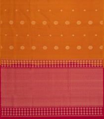 Oil Mustard Handloom Soft Silk Saree With Floral Motifs & Contrast Pallu-SO4345