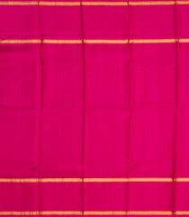 Yellow Handloom Kanchipuram Korvai Silk Saree With Checks & Ganga Jamuna Border