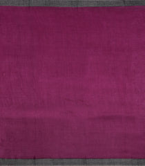 Burgundy Printed Silk Saree With Floral Motifs & Contrast Border-PS0790