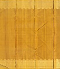 Gold Handloom Kanchipuram Silk Saree With Floral Vine Motifs-KA12145