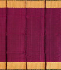 Black Handloom Kanchipuram Silk Saree With Zari Checks-KA12105