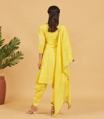 Sunshine Yellow Short Kurta Set