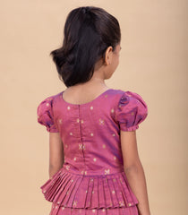 Two-Tone Lavender Festive Kids Pavadai Set-PM2100