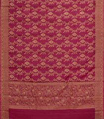 Chesnutt Pink Woven Tussar Silk Saree With Floral Motifs-TU3418