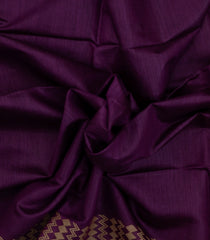 Magenta Woven Tussar Silk Saree With Thread work Border-TU3518