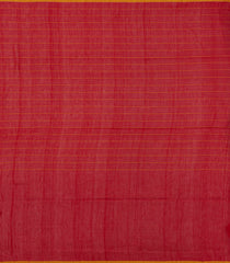 Red Handloom Bengal Cotton Saree With Checks-BG1927-Red