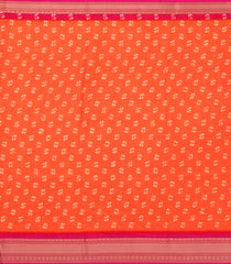 Orange Printed Synthetic Dola Silk Saree With Contrast Zari Border-BL5025