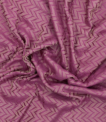 Lilac Woven Mysore Silk Saree With Chevron Stripes-MS3515