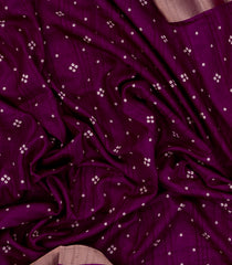 Burgundy Woven Synthetics Dola Silk Saree With Zari Border-BL5266