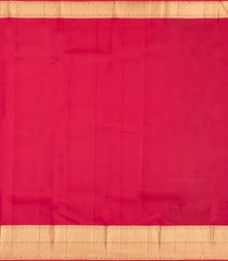Maroon Handloom Kanchipuram Silk Saree With Zari Stripes & Buttas-KA15932