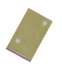 Sage Green Synthetic Fendy Saree With Stone Border-BL5440