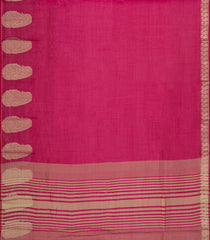 Magenta Woven Art Tussar Silk Saree With Mango Buttas-SY0549