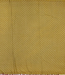 Olive Green Printed Jaipur Cotton Saree With Floral Motifs-JC1857