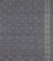 Taupe Printed Art Chanderi Saree With Jhalar-SY0017