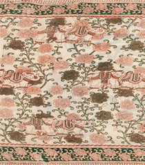 Cream Printed Kalamkari Cotton Saree -KAL1240