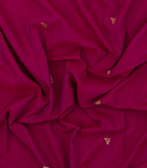 Hot Pink Handloom Bengal Cotton Saree With Bird Buttas-BG1604