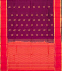 Magenta Handloom Soft Silk Saree With Buttas & Contrast Border-SO4037
