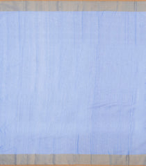 Light Blue Handloom Maheswari Silk Cotton Saree With Triangle Buttas-SC4922