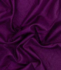Purple Printed Synthetic Dupion Saree With Temple Border & Jhalar-SY0092