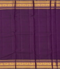 Multi Colour Handloom Korvai Kanchipuram Silk Saree With Checks & Contrast Border-KA13125